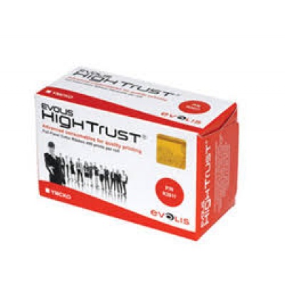 EVOLIS cinta de impresión de 5 Paneles YMCKO R3011 YMCKO R3011