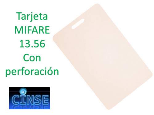 Tarjetas Mifare Perforación Credencial 13.56 MHZ.
