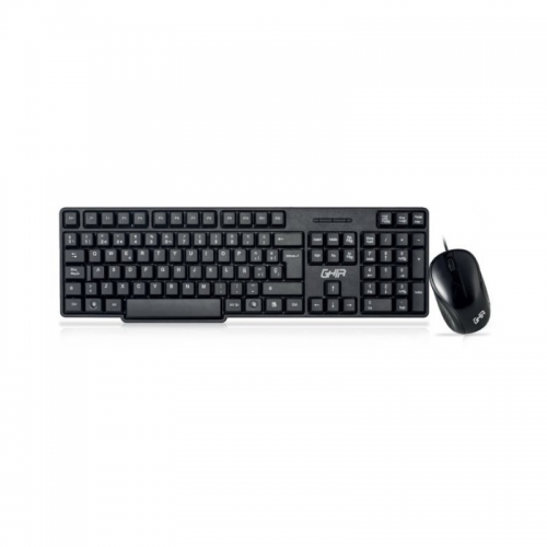 Kit de Teclado y Mouse GHIA GTA100 - Alámbrico - USB - Negro GTA100