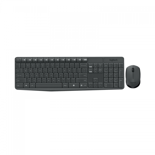 Kit de Teclado y Mouse Logitech MK235, Inalámbrico, USB, Negro  Español  MK235